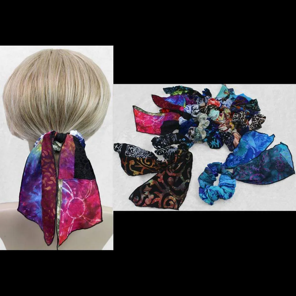 15 Patchwork Pony Tail Hair Scrunchies ($1.40 each)