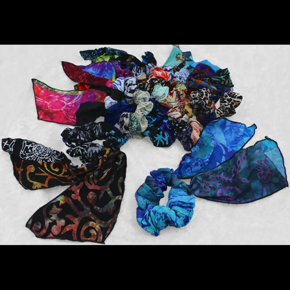 15 Patchwork Pony Tail Hair Scrunchies ($1.40 each)