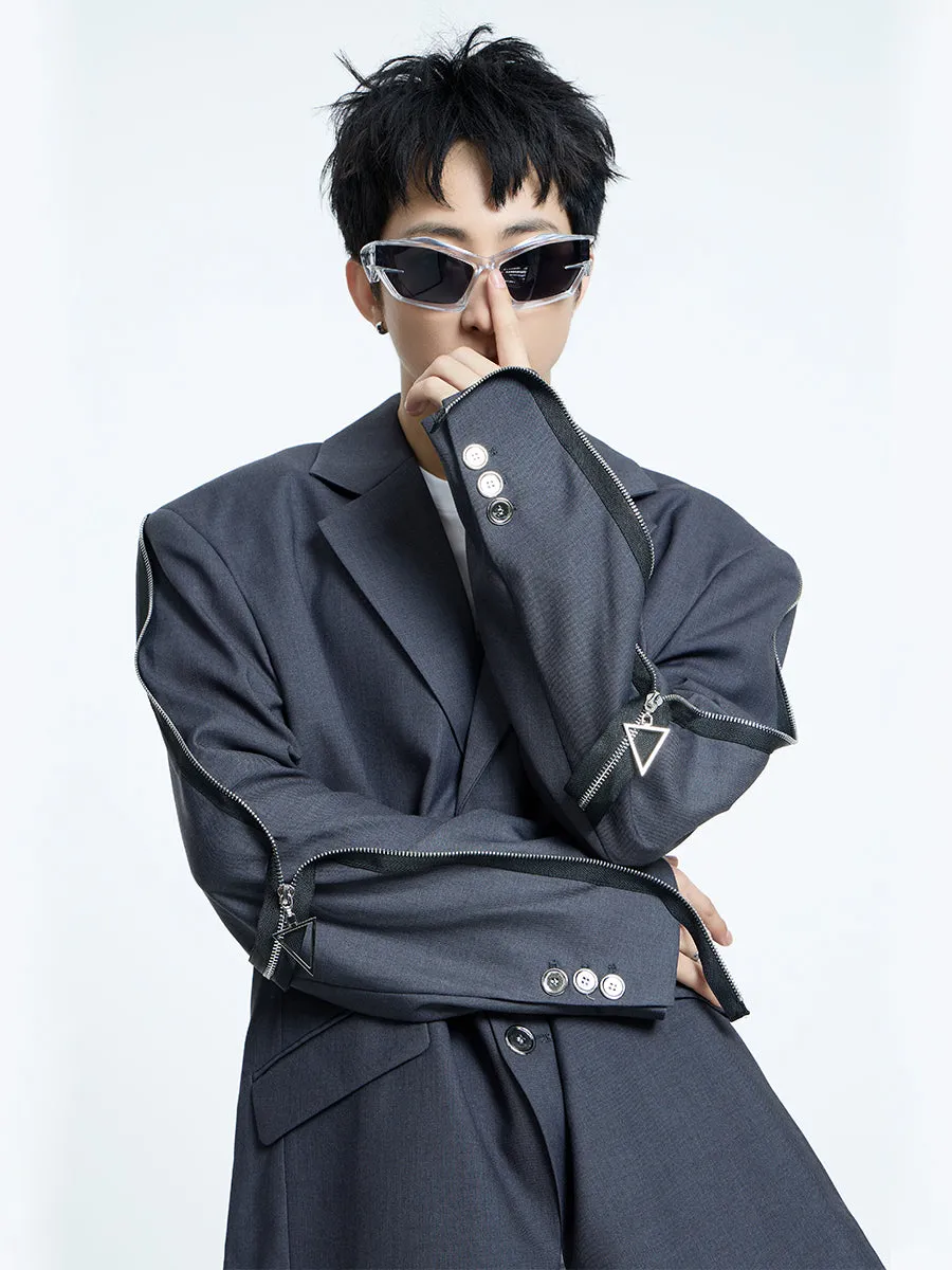 【23s September.】Metallic Embellished Blazer-L