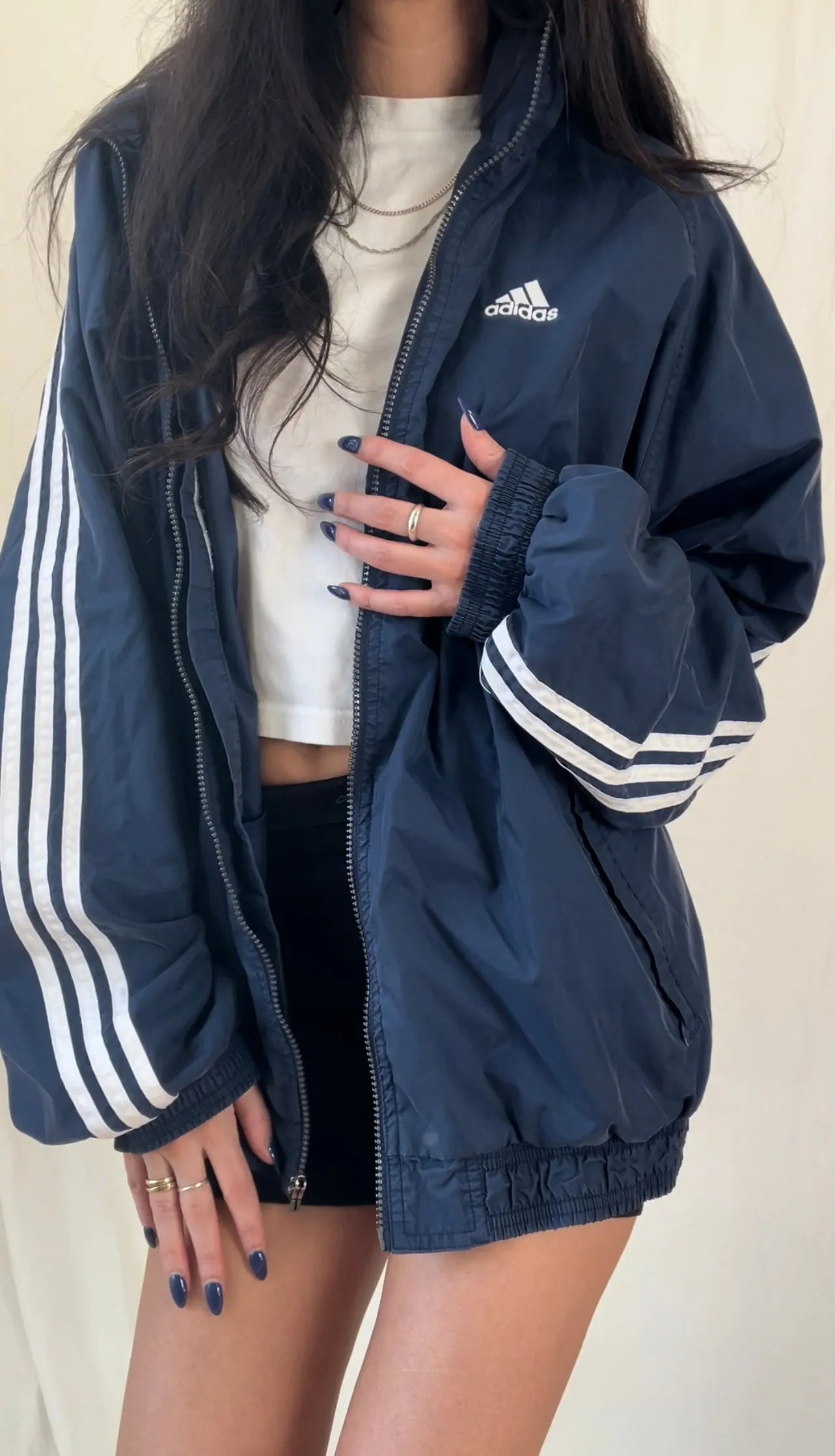 90’s Navy Windbreaker