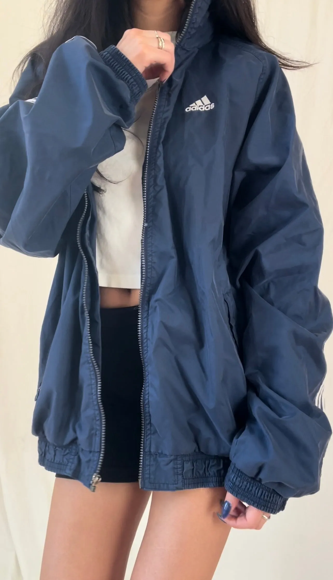 90’s Navy Windbreaker
