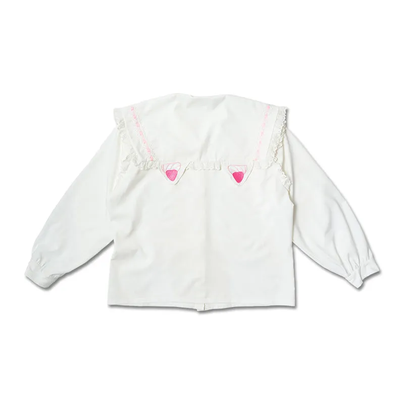 ACDC RAG "Whip Cat" sailor blouse