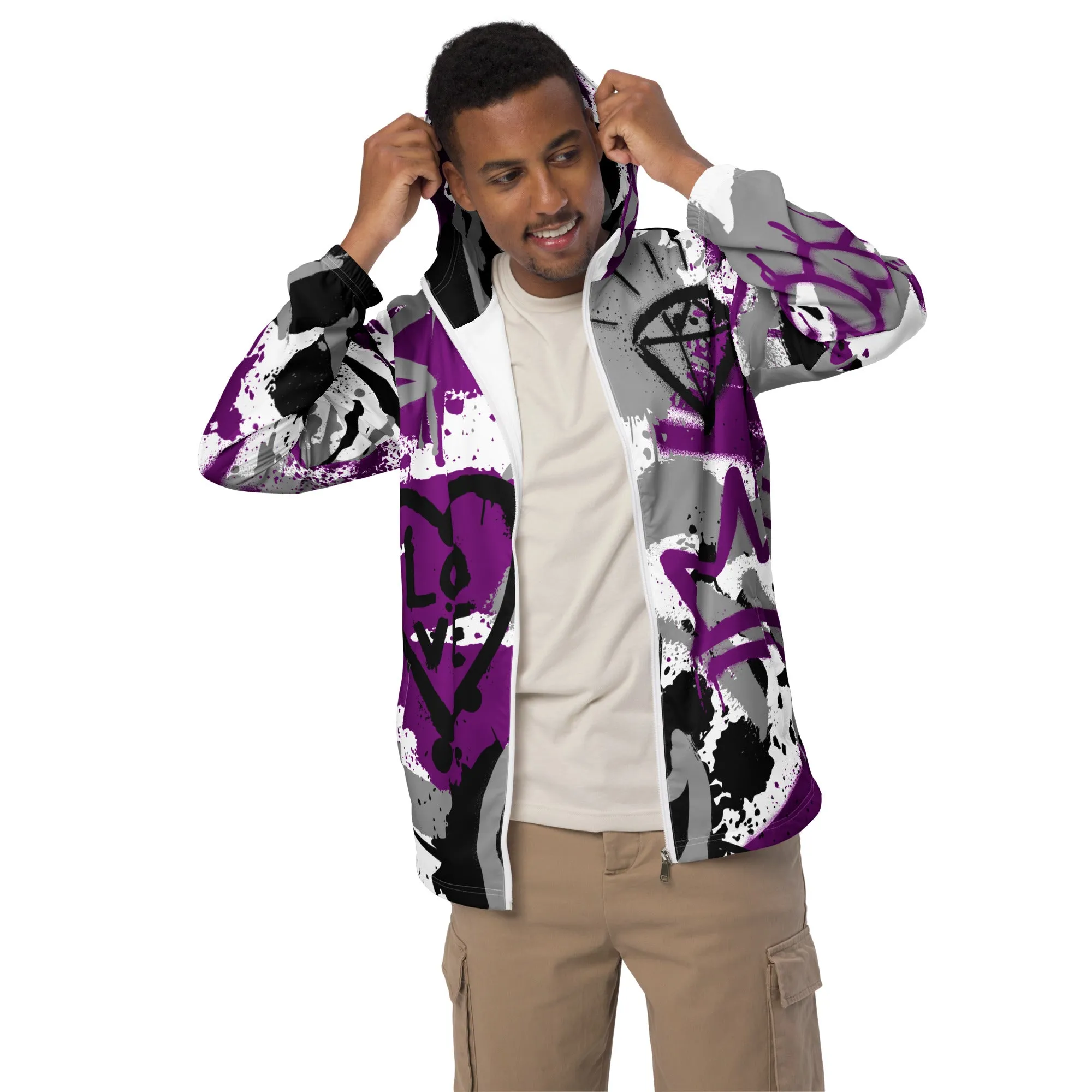 Aces Asexual Pride Graffiti Jacket