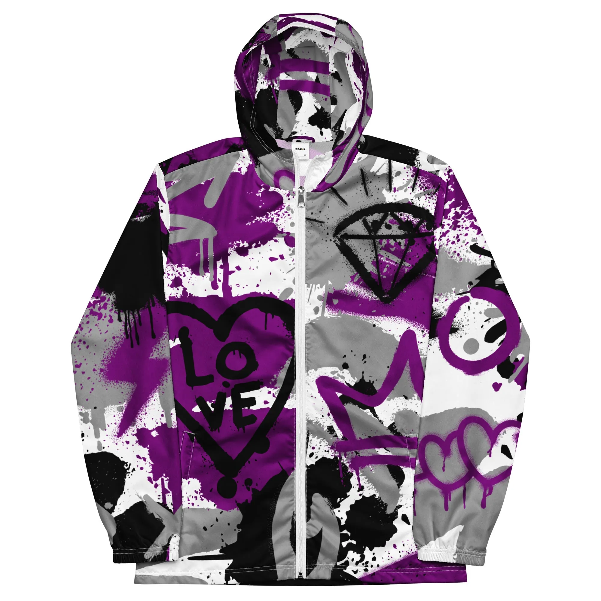 Aces Asexual Pride Graffiti Jacket