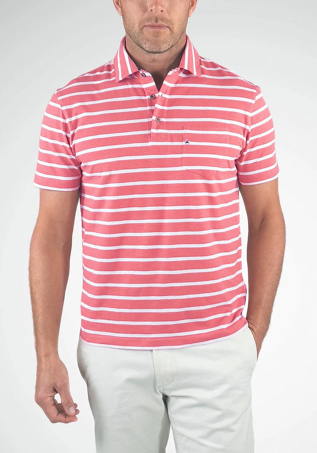 Airotec® Jersey Sailor Stripe Polo