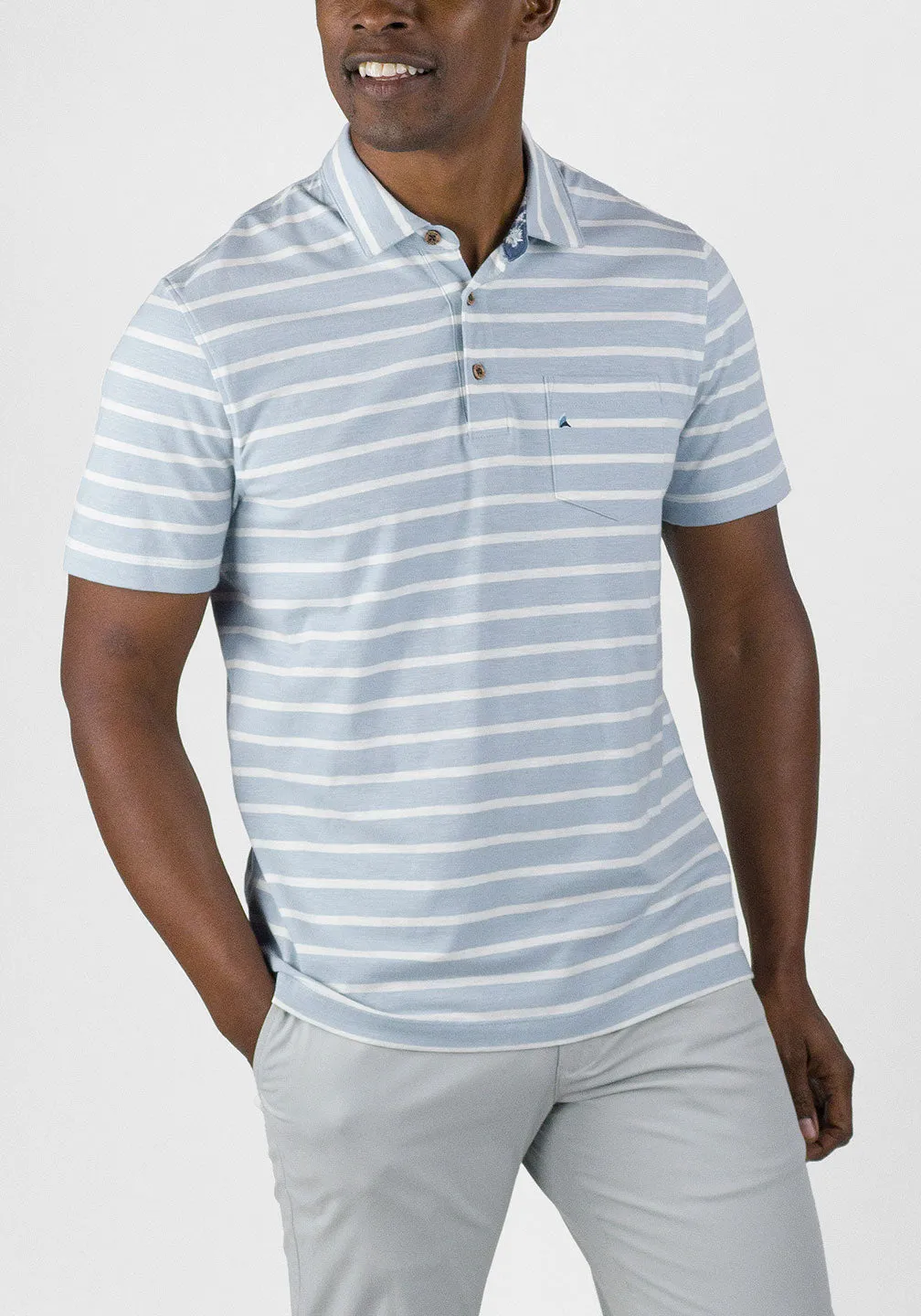 Airotec® Jersey Sailor Stripe Polo
