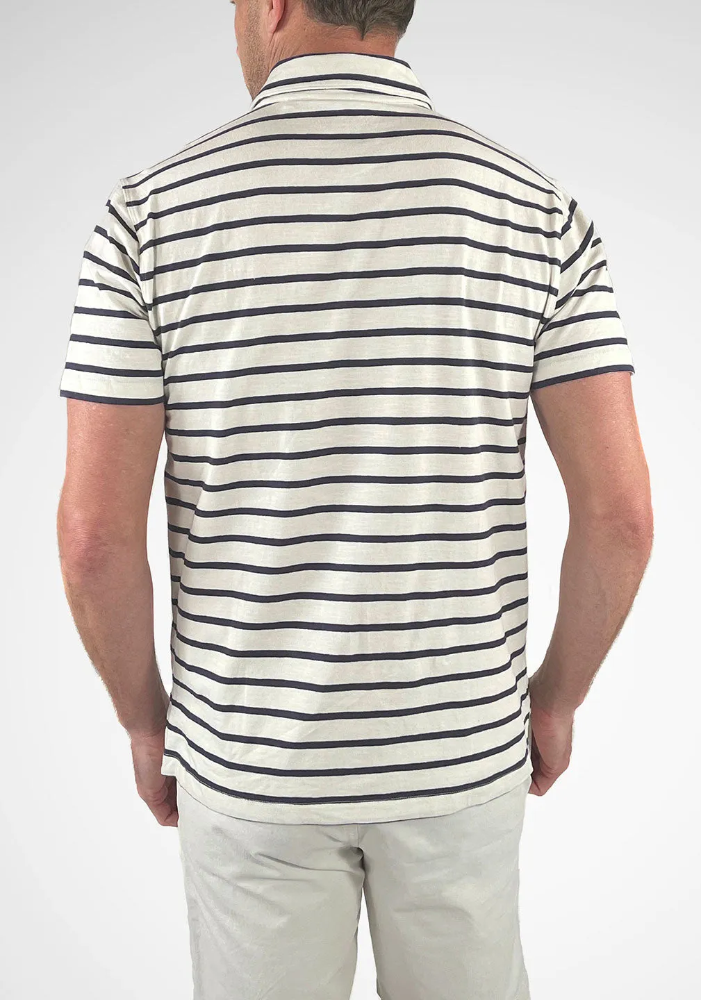 Airotec® Jersey Sailor Stripe Polo