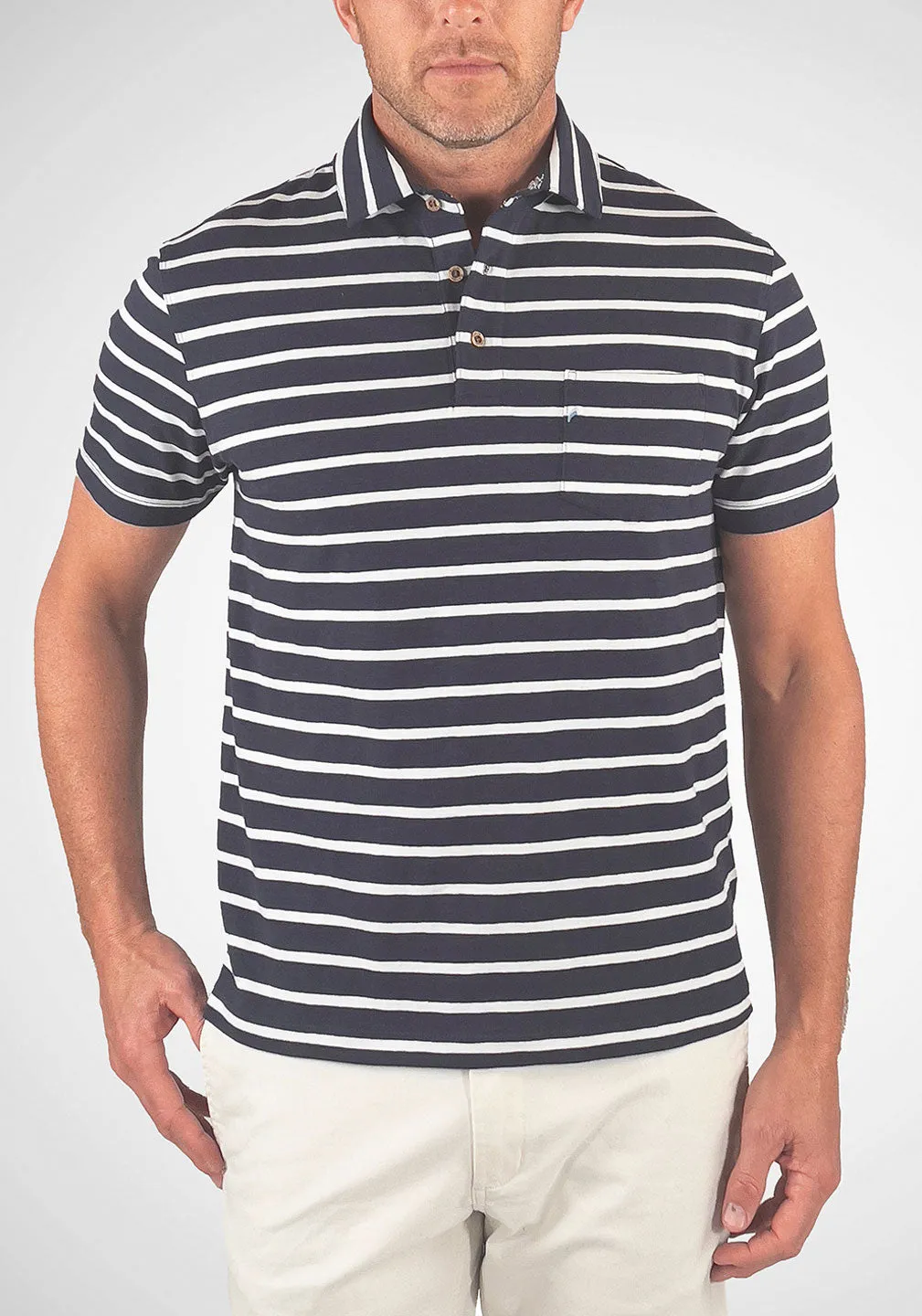 Airotec® Jersey Sailor Stripe Polo