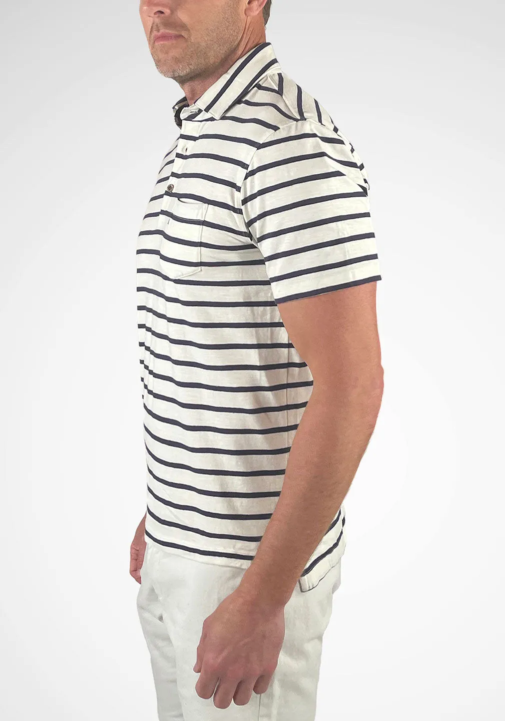 Airotec® Jersey Sailor Stripe Polo