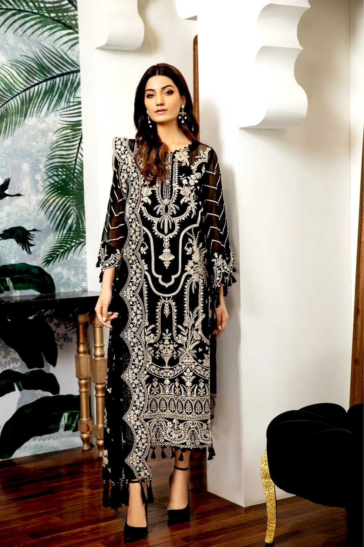 Alizeh Embroidered Chiffon Royale De Luxe Collection – Clara