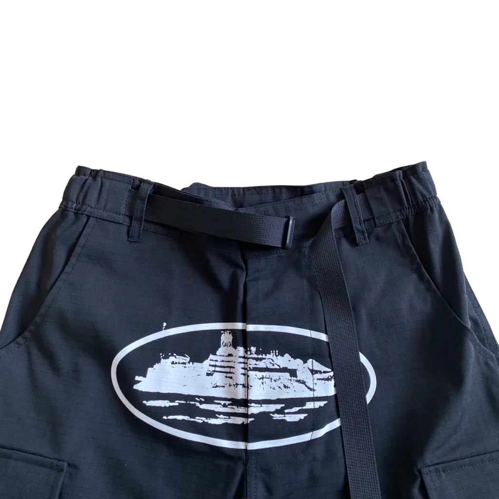 Bermuda Corteiz Guerillaz Cargo Preto