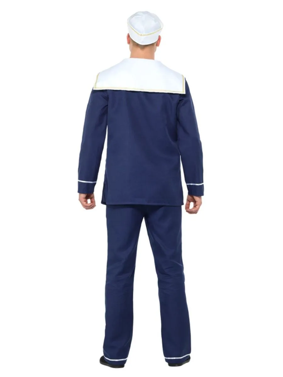 Blue & White Men's Sailor Costume