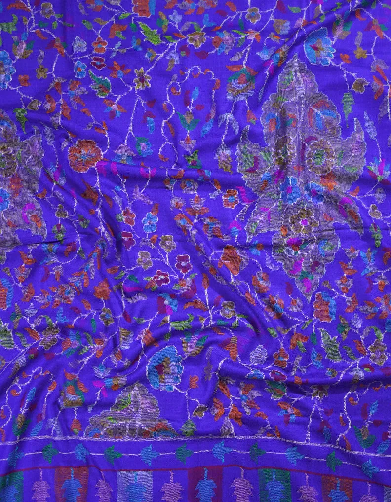 blue men"s kani jamma pashmina shawl 8872
