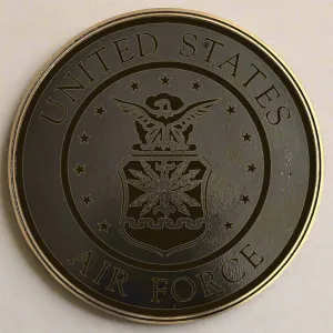 Bronze Military Plaque of the United States Air Force Seal