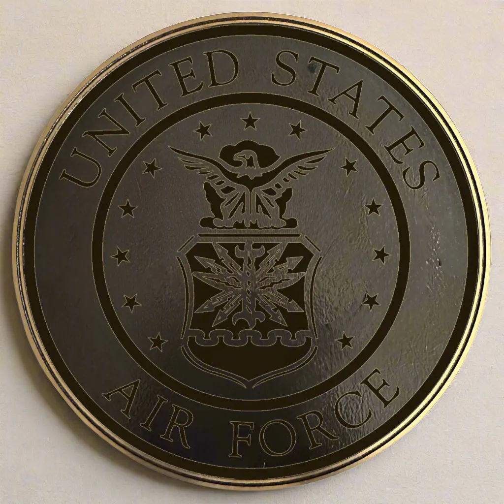 Bronze Military Plaque of the United States Air Force Seal