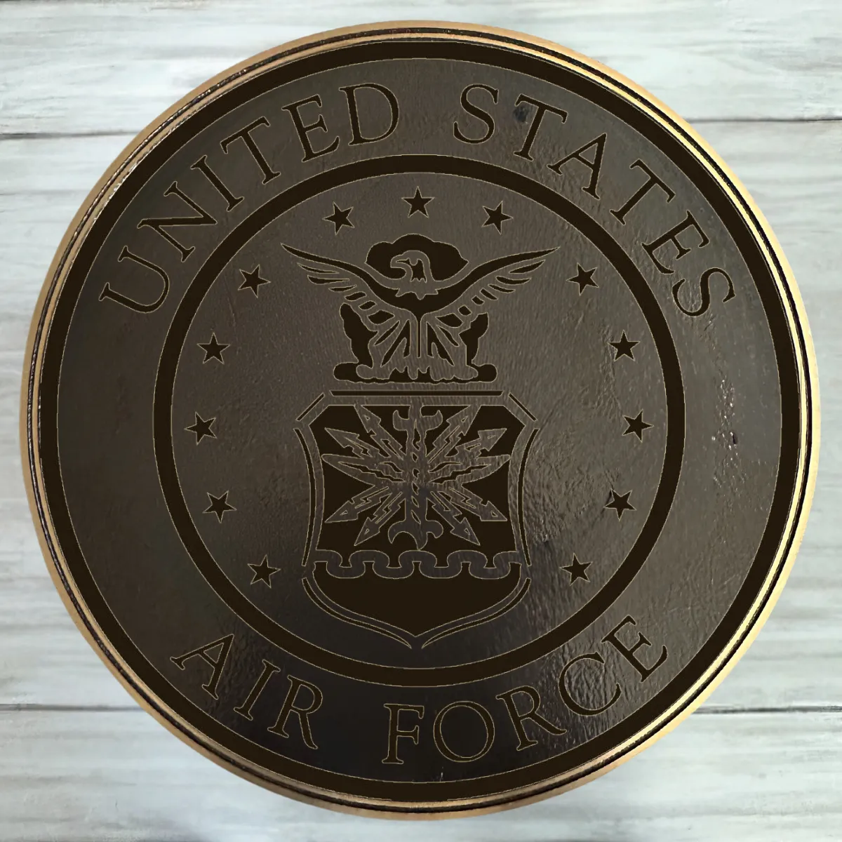 Bronze Military Plaque of the United States Air Force Seal