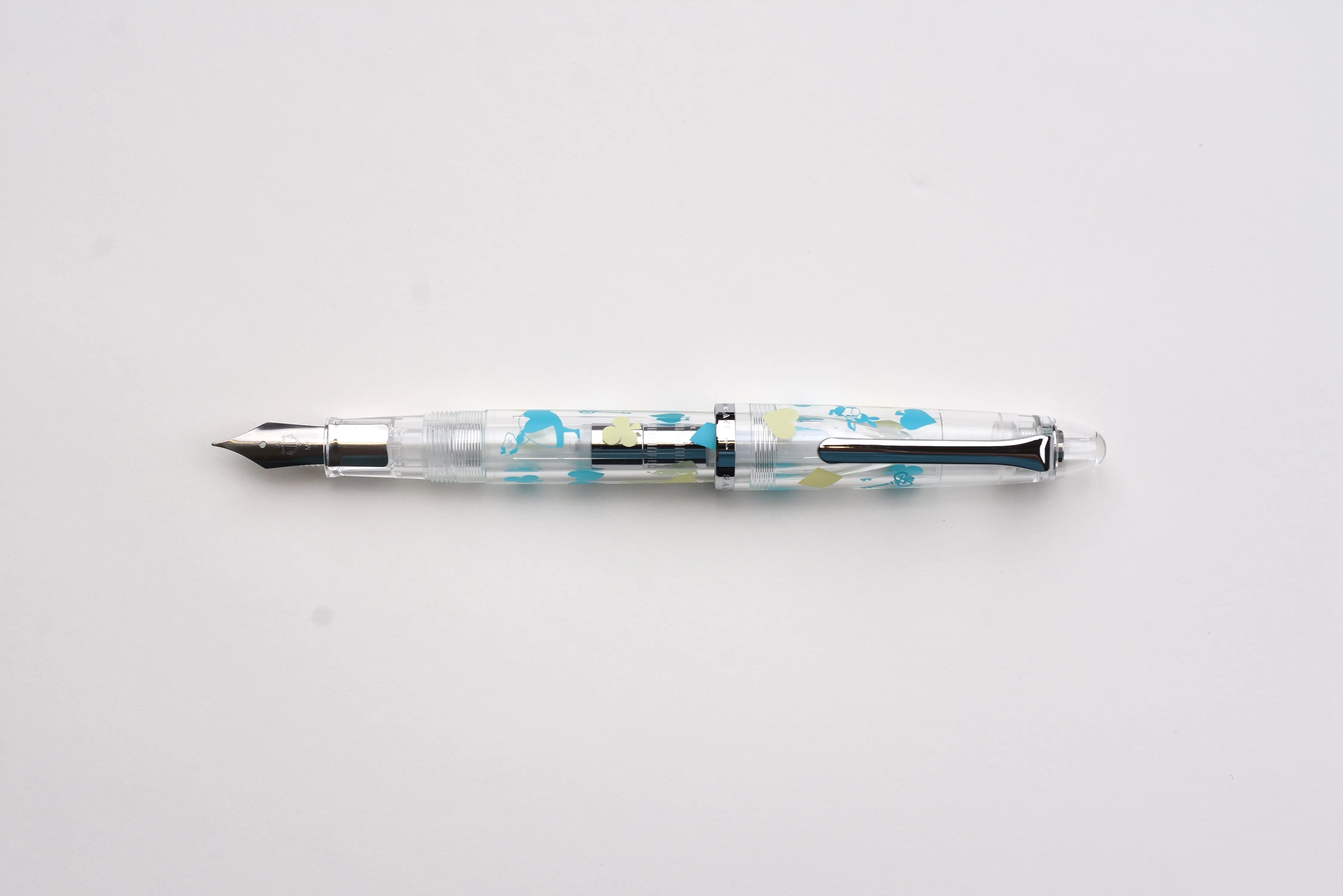 BUNGUBOX Original Fountain Pen - Alice in Wonderland - White & Blue