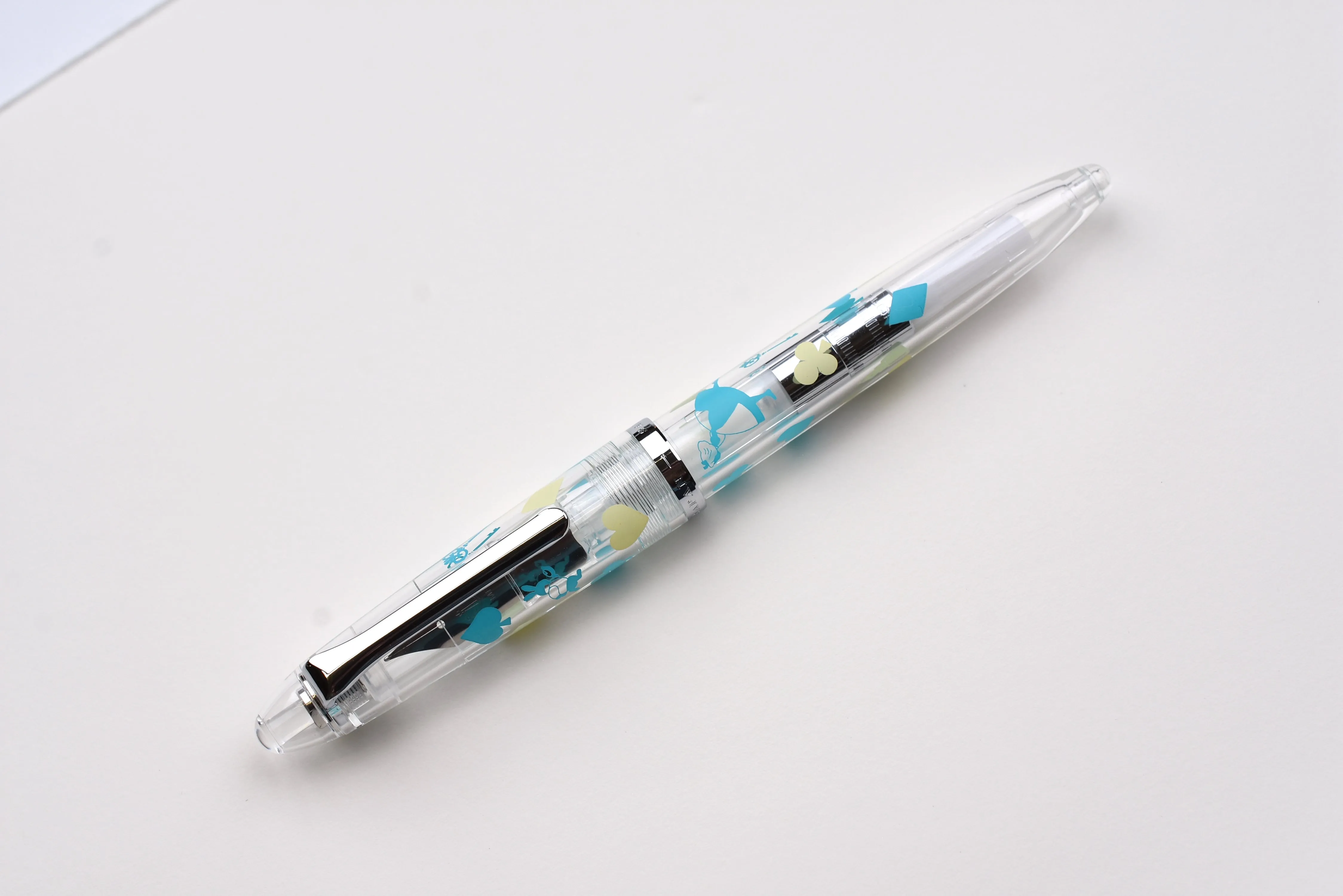 BUNGUBOX Original Fountain Pen - Alice in Wonderland - White & Blue