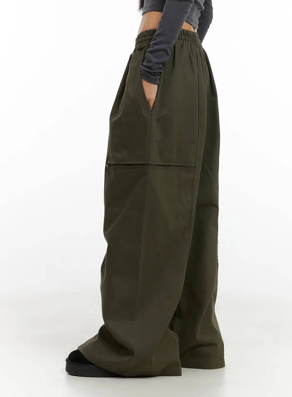 Cargo Chic Wide-Leg Pants CO424