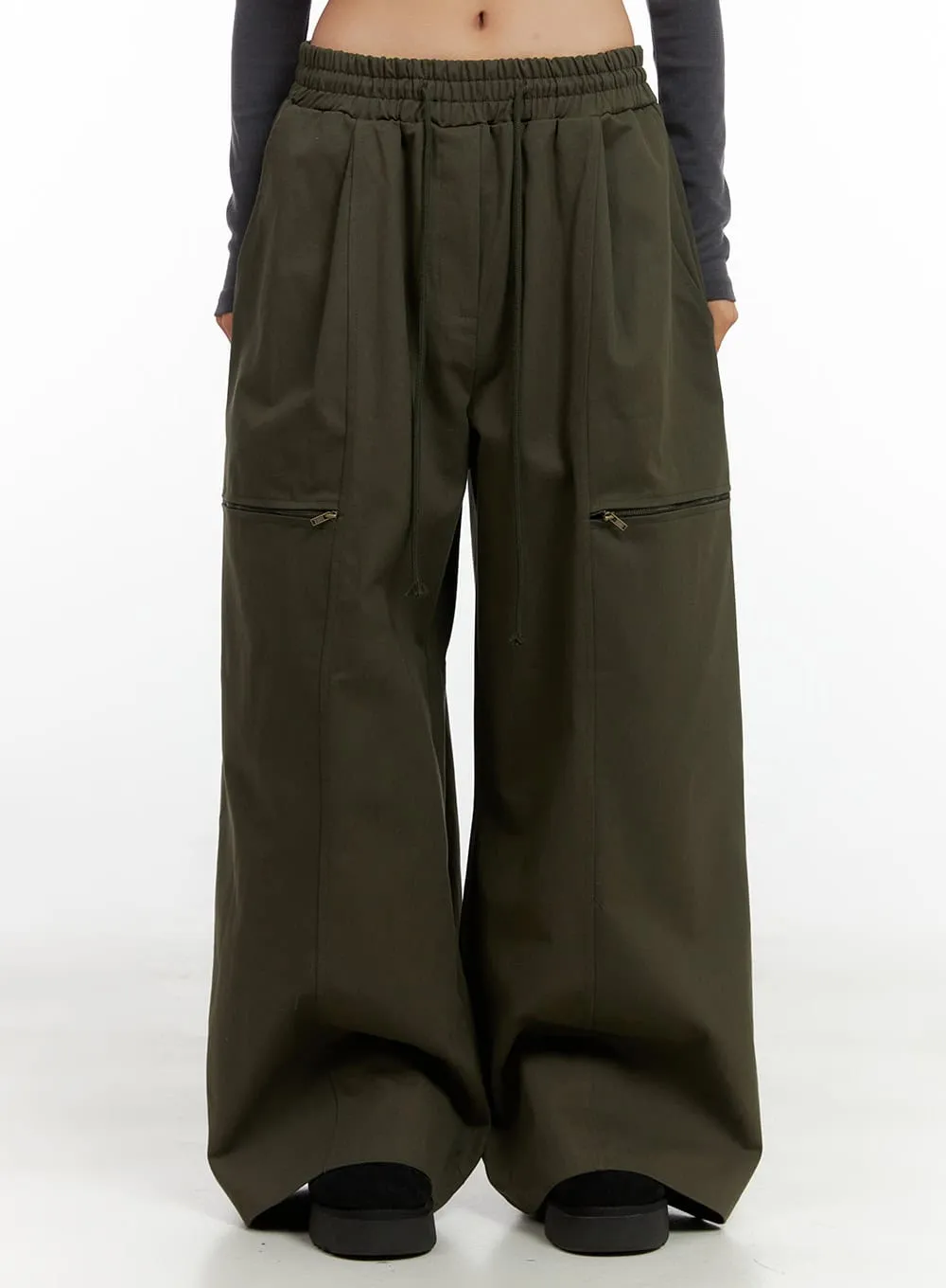 Cargo Chic Wide-Leg Pants CO424