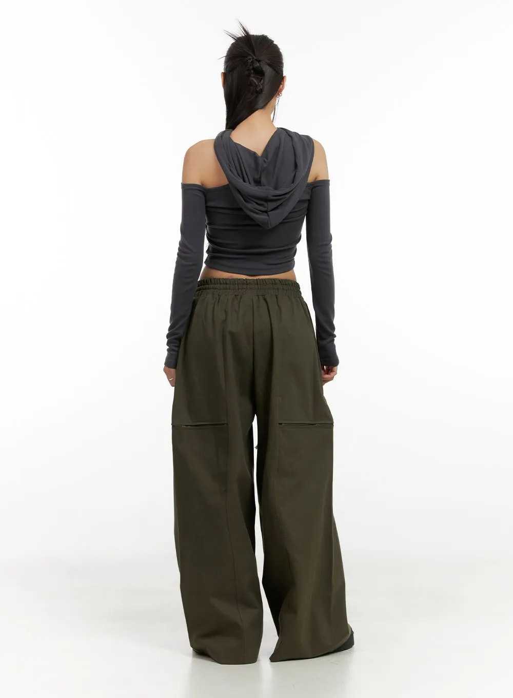 Cargo Chic Wide-Leg Pants CO424