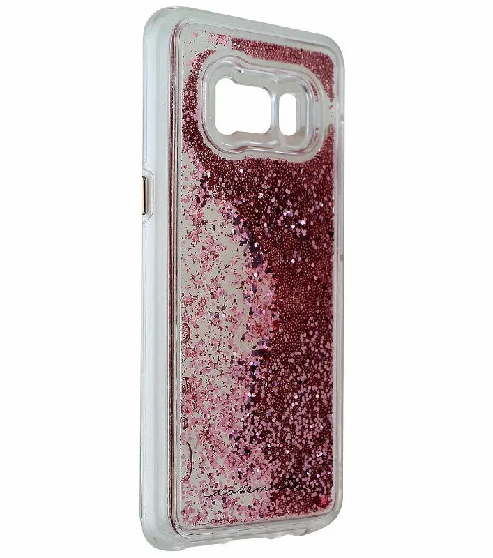 Case-Mate Naked Tough Waterfall Case Cover For Galaxy S8  - Clear / Pink Glitter