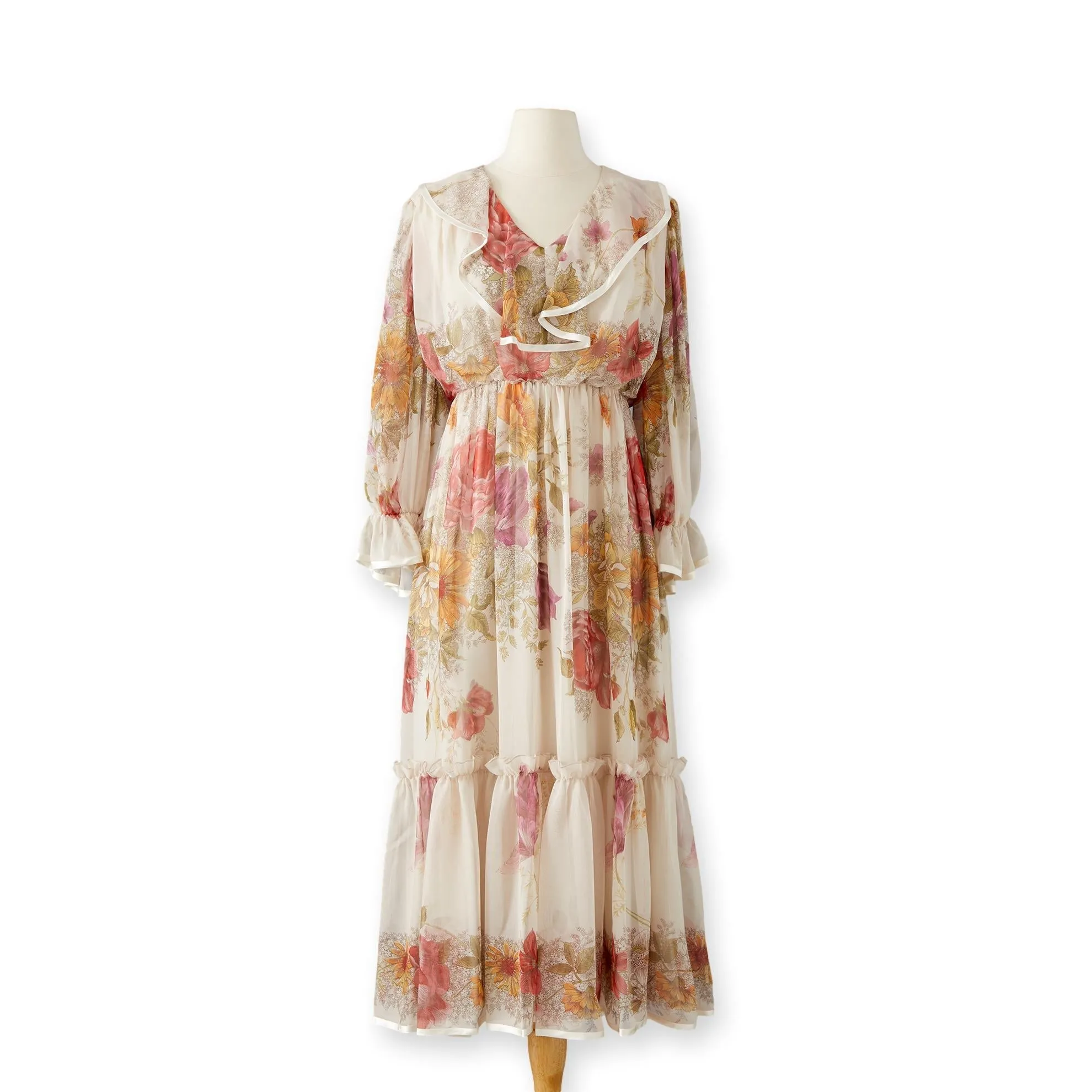 Chiffon Ruffle Dress