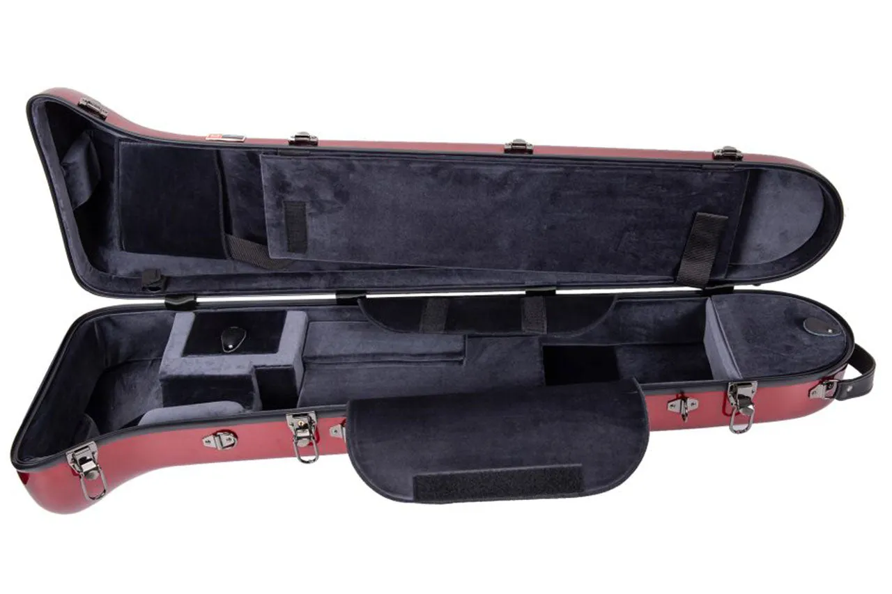 Crossrock CRF1020TB-RD Fiberglass Tenor Trombone Case - Red