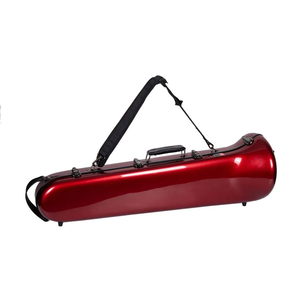 Crossrock CRF1020TB-RD Fiberglass Tenor Trombone Case - Red
