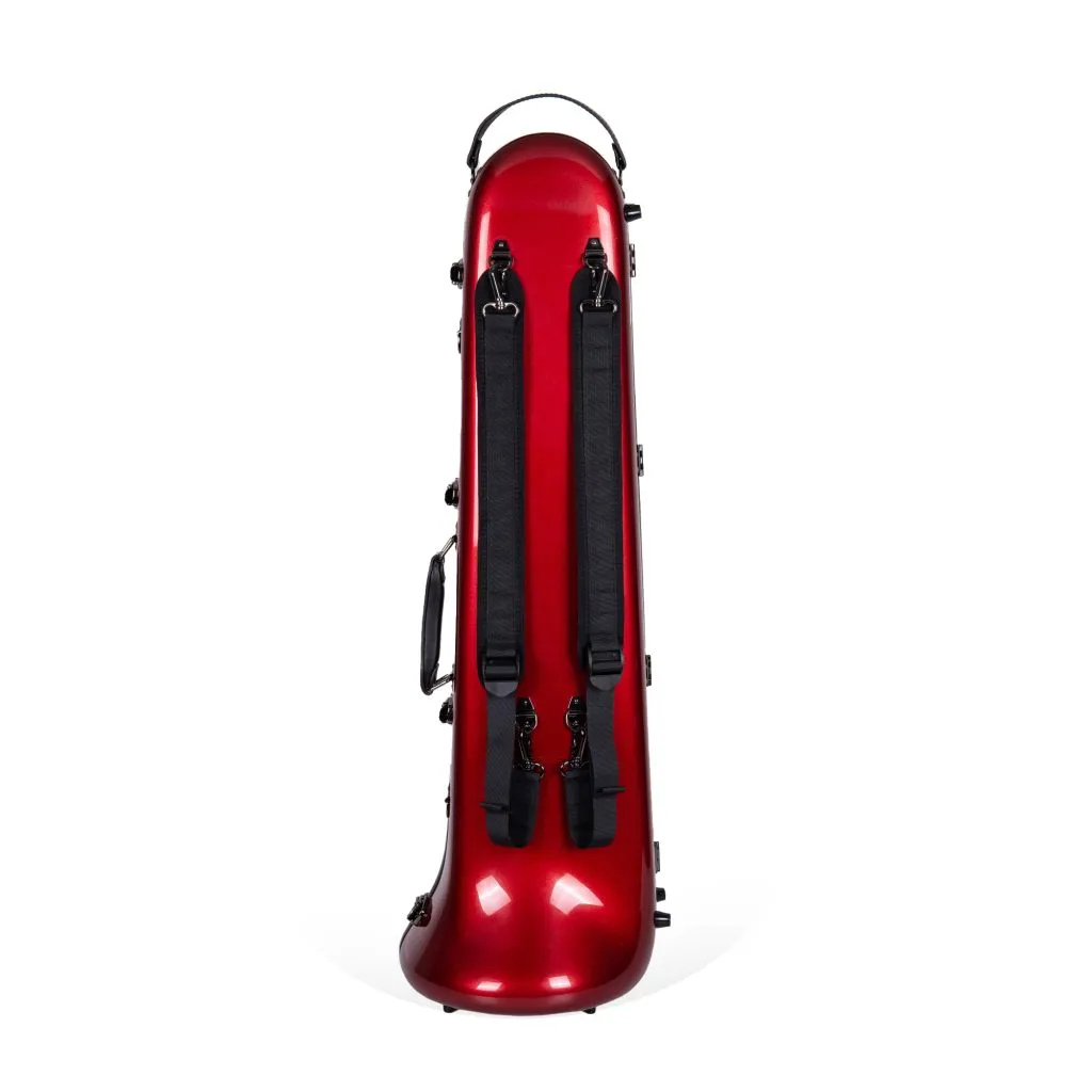 Crossrock CRF1020TB-RD Fiberglass Tenor Trombone Case - Red