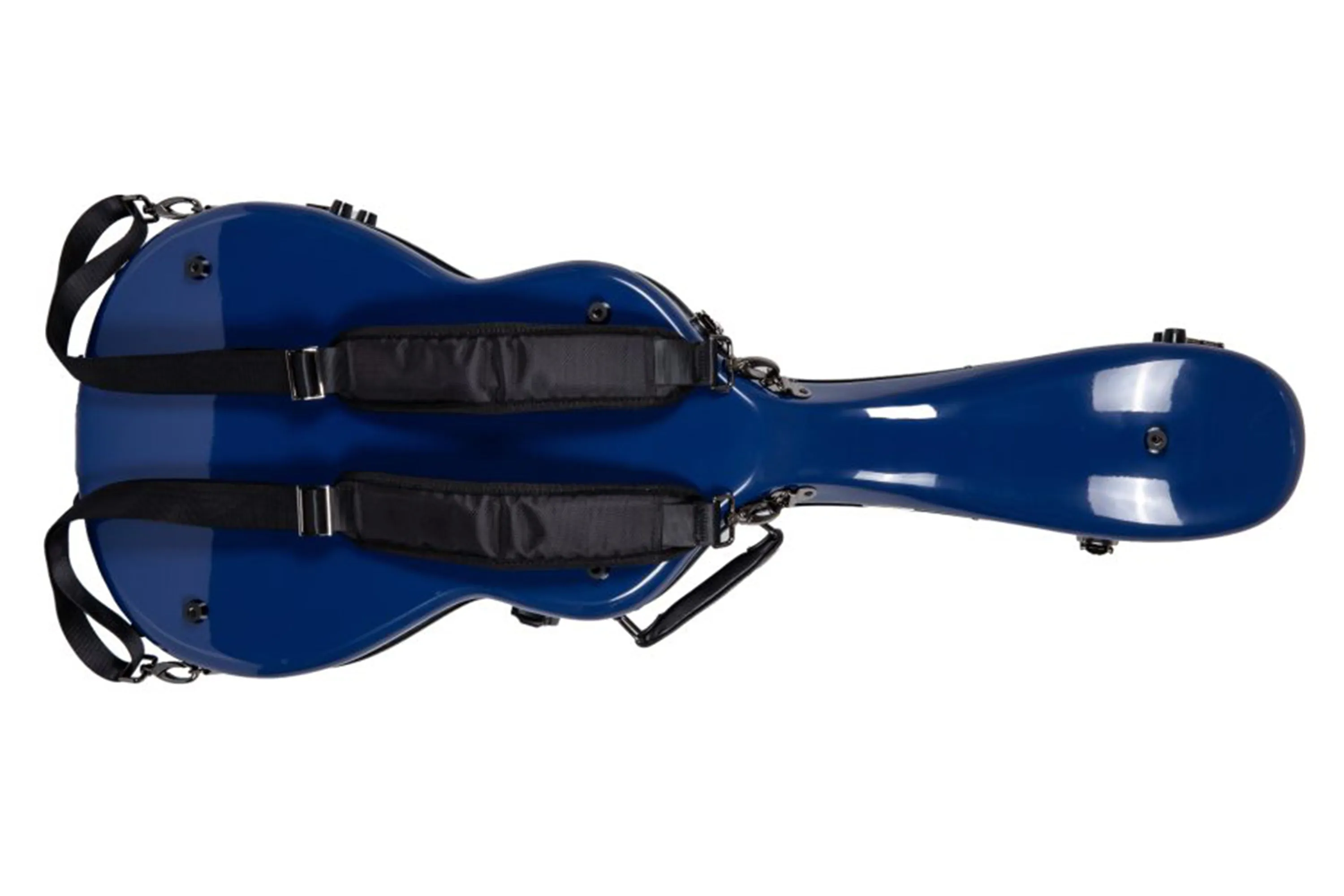 Crossrock CRF2020-0012NVBL Acoustic Guitar Fiberglass Case for 00 Style - Navy Blue