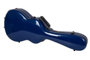 Crossrock CRF2020-0012NVBL Acoustic Guitar Fiberglass Case for 00 Style - Navy Blue