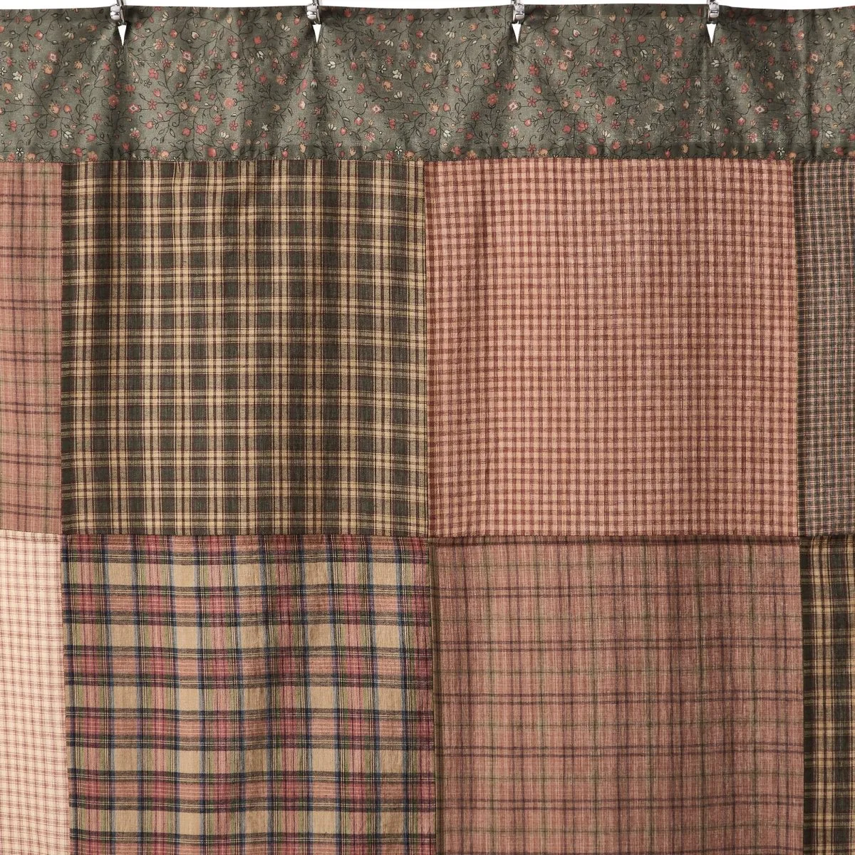 Crosswoods Patchwork Shower Curtain