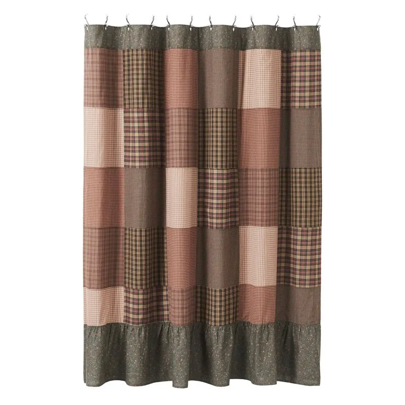 Crosswoods Patchwork Shower Curtain