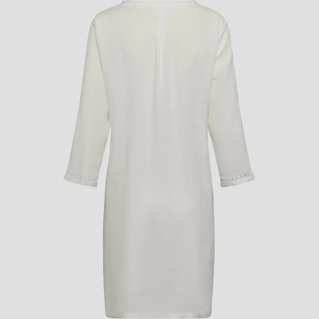 Diaz Linen Dress - White