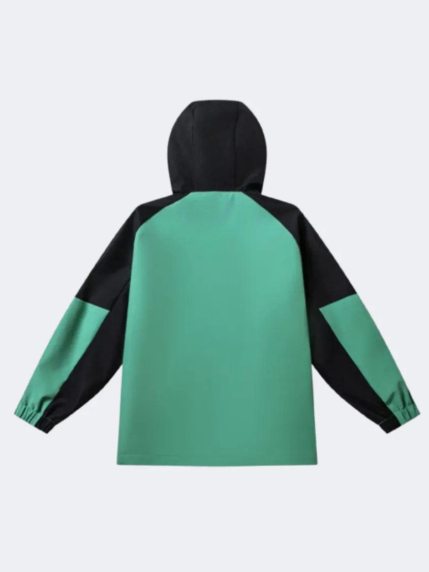 Erke Padded Windbreaker Kids Boys Outdoor Jacket Algal Green/Black
