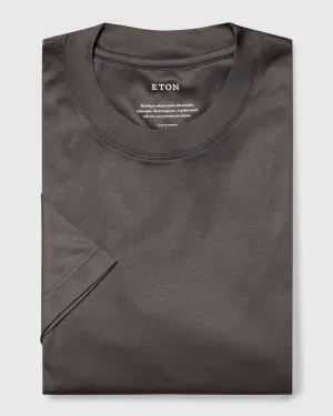 ETON 10000235615 SS FILO DI SCOZIA GREY CREW T-SHIRT