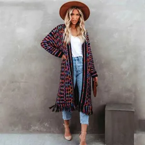 Fringe Boho Kimono Cardigan