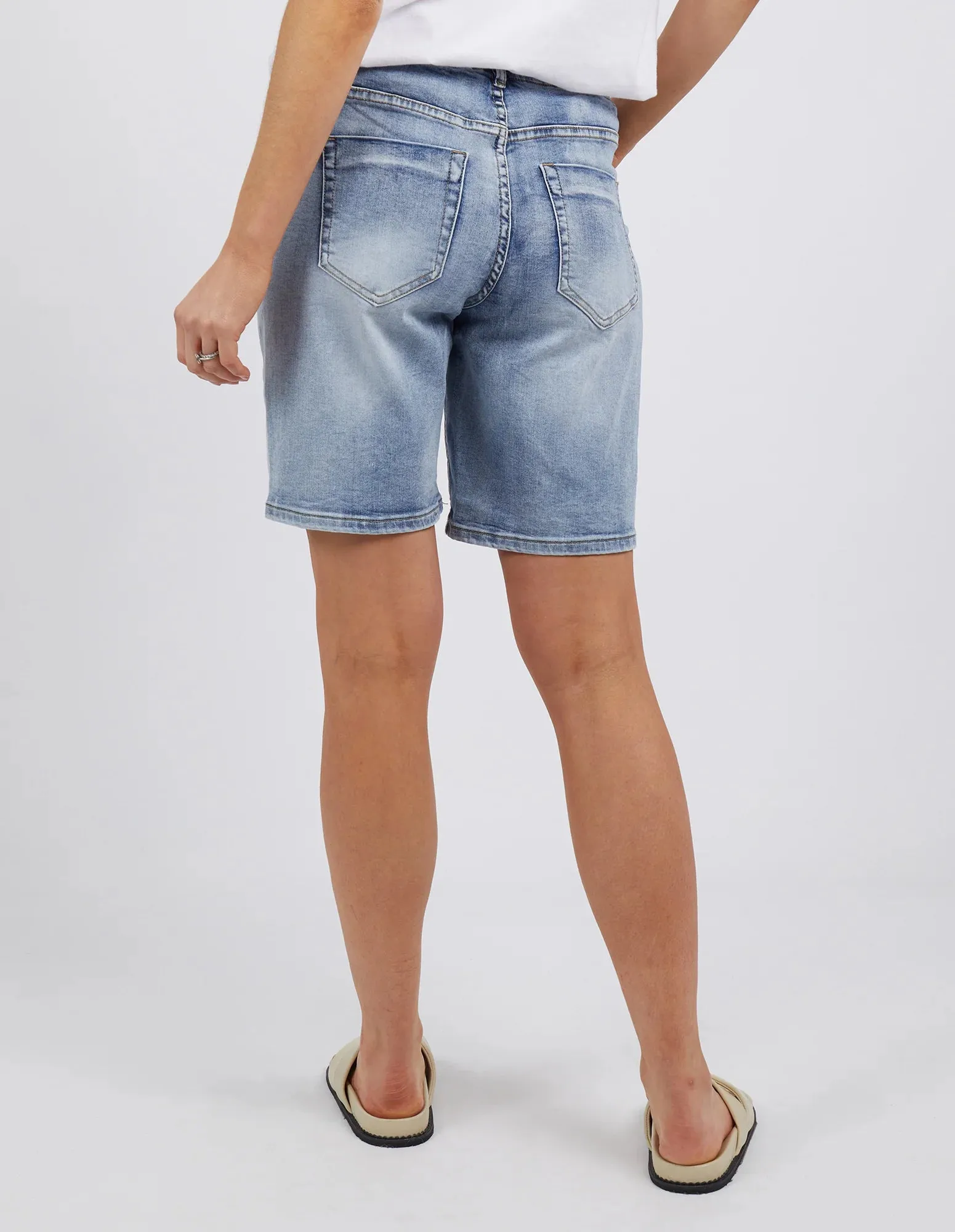 Gabby Bermuda Shorts - Mid Blue