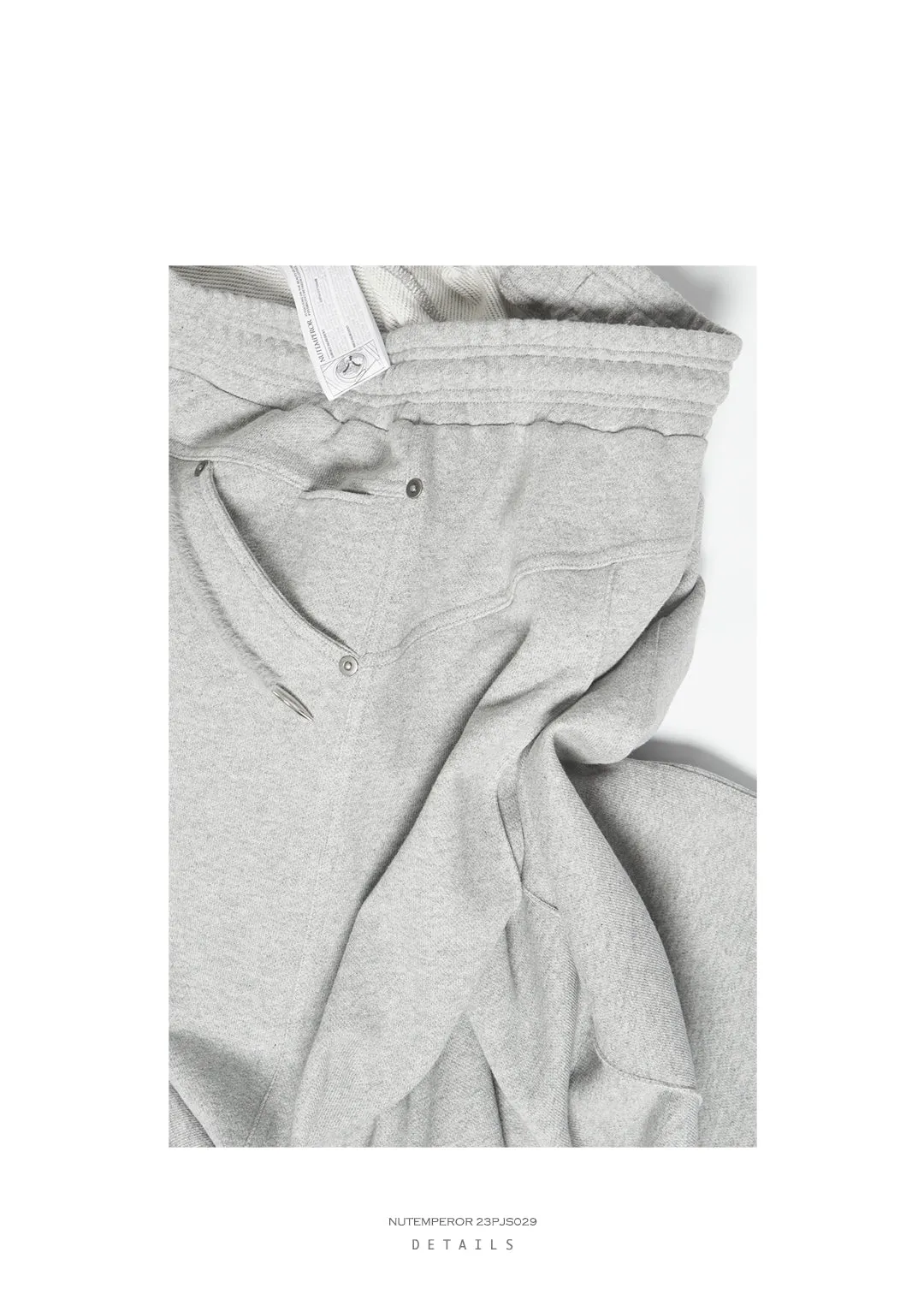 Heavyweight wide-leg sports pants