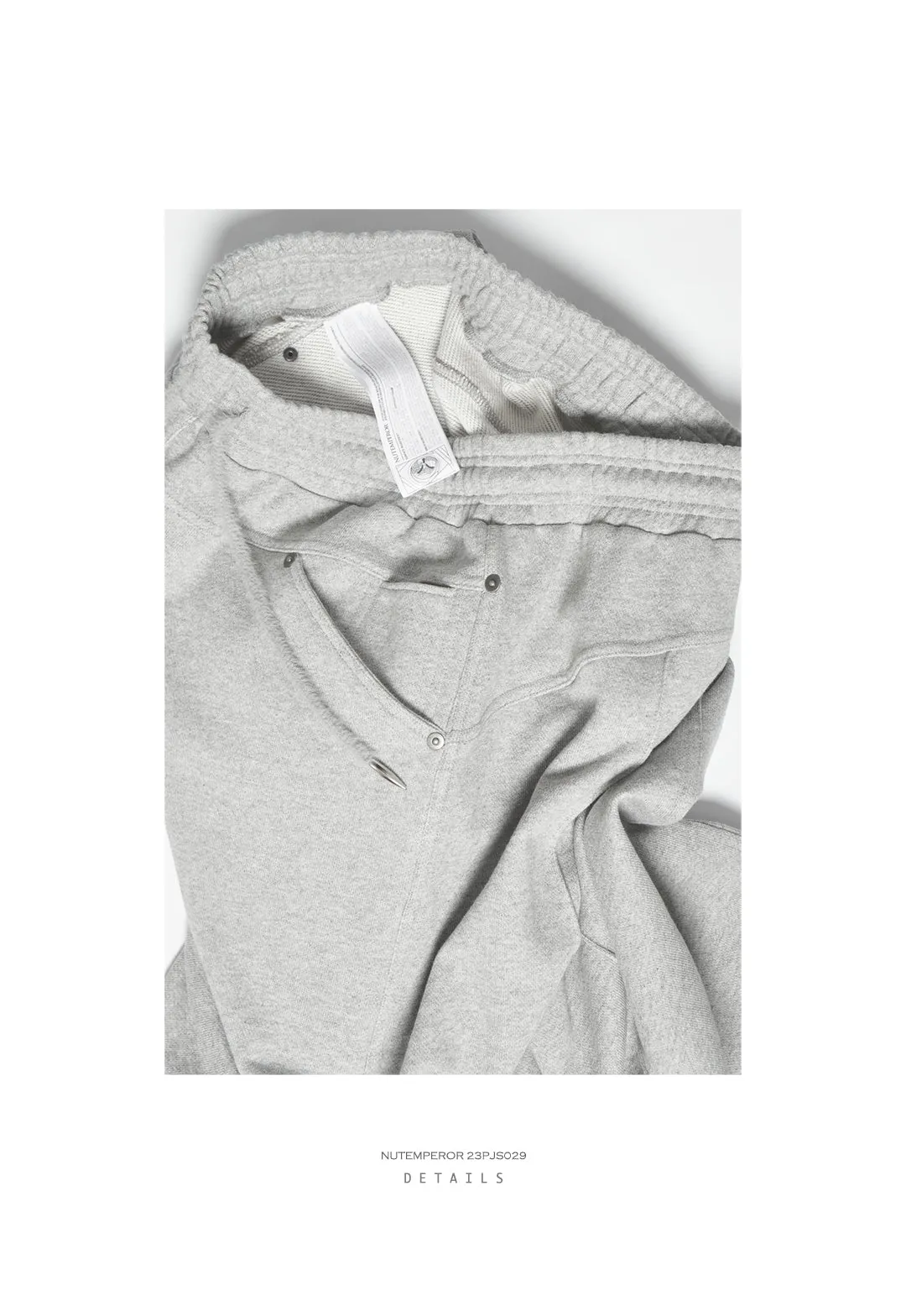 Heavyweight wide-leg sports pants
