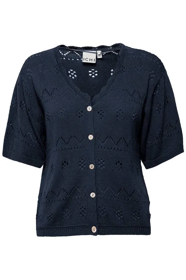 Ichi Ihlaluha Cardigan Navy