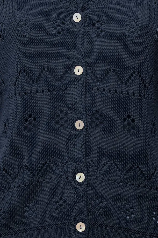 Ichi Ihlaluha Cardigan Navy