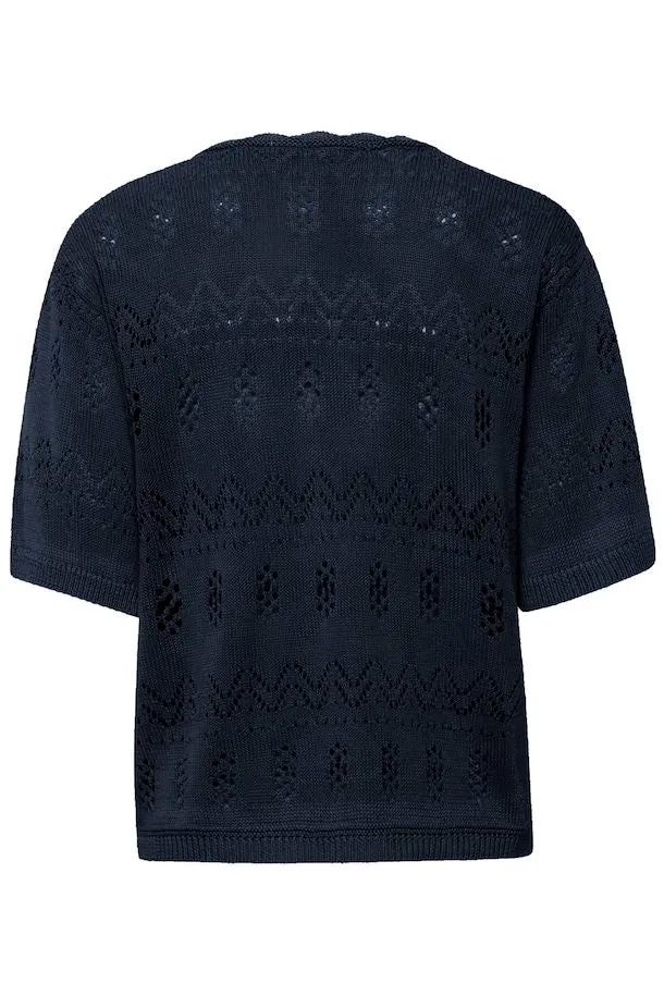 Ichi Ihlaluha Cardigan Navy