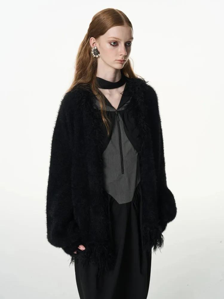 Imitation mink loose thick coat【s0000007325】