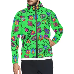 Indigenous Paisley - Green Unisex Windbreaker