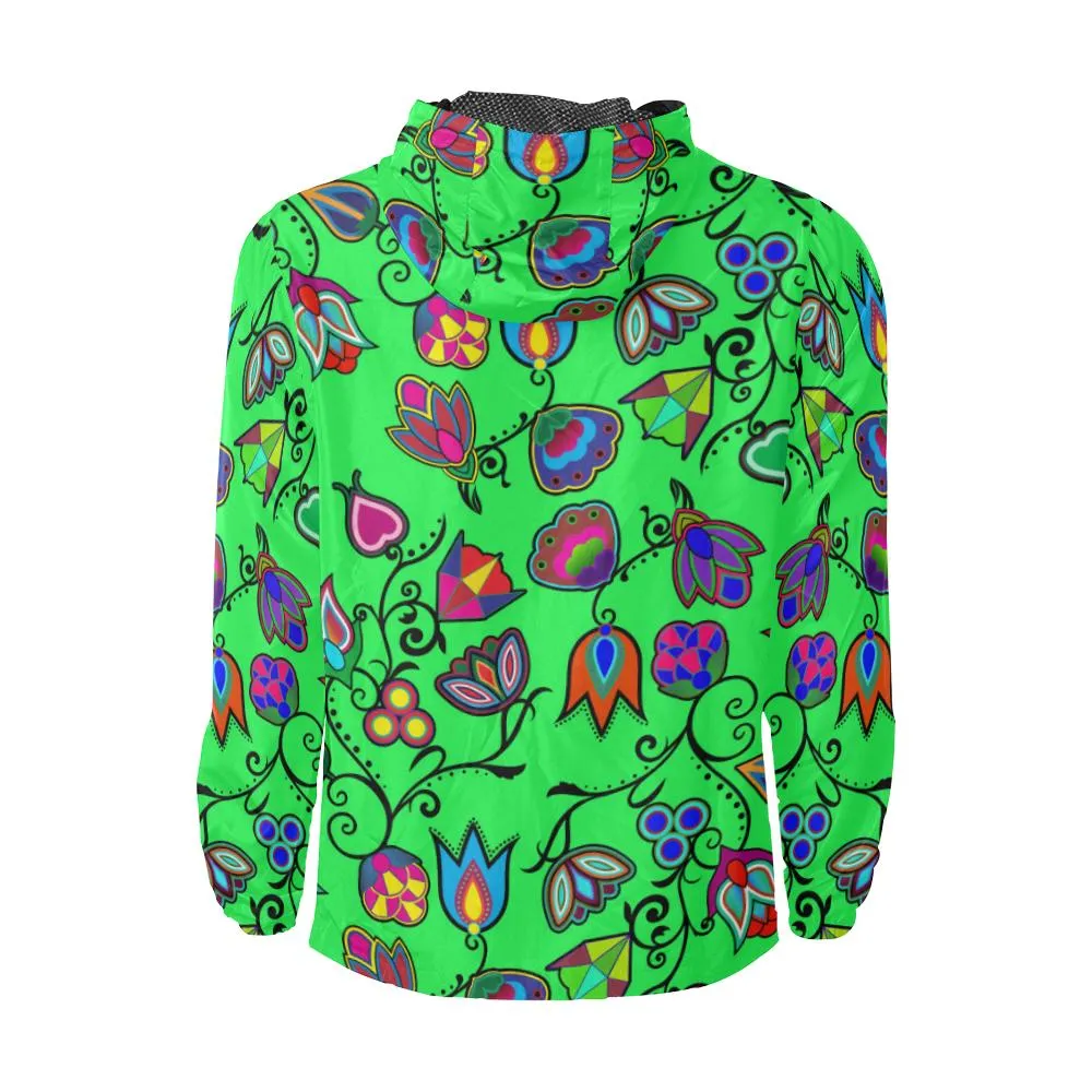 Indigenous Paisley - Green Unisex Windbreaker