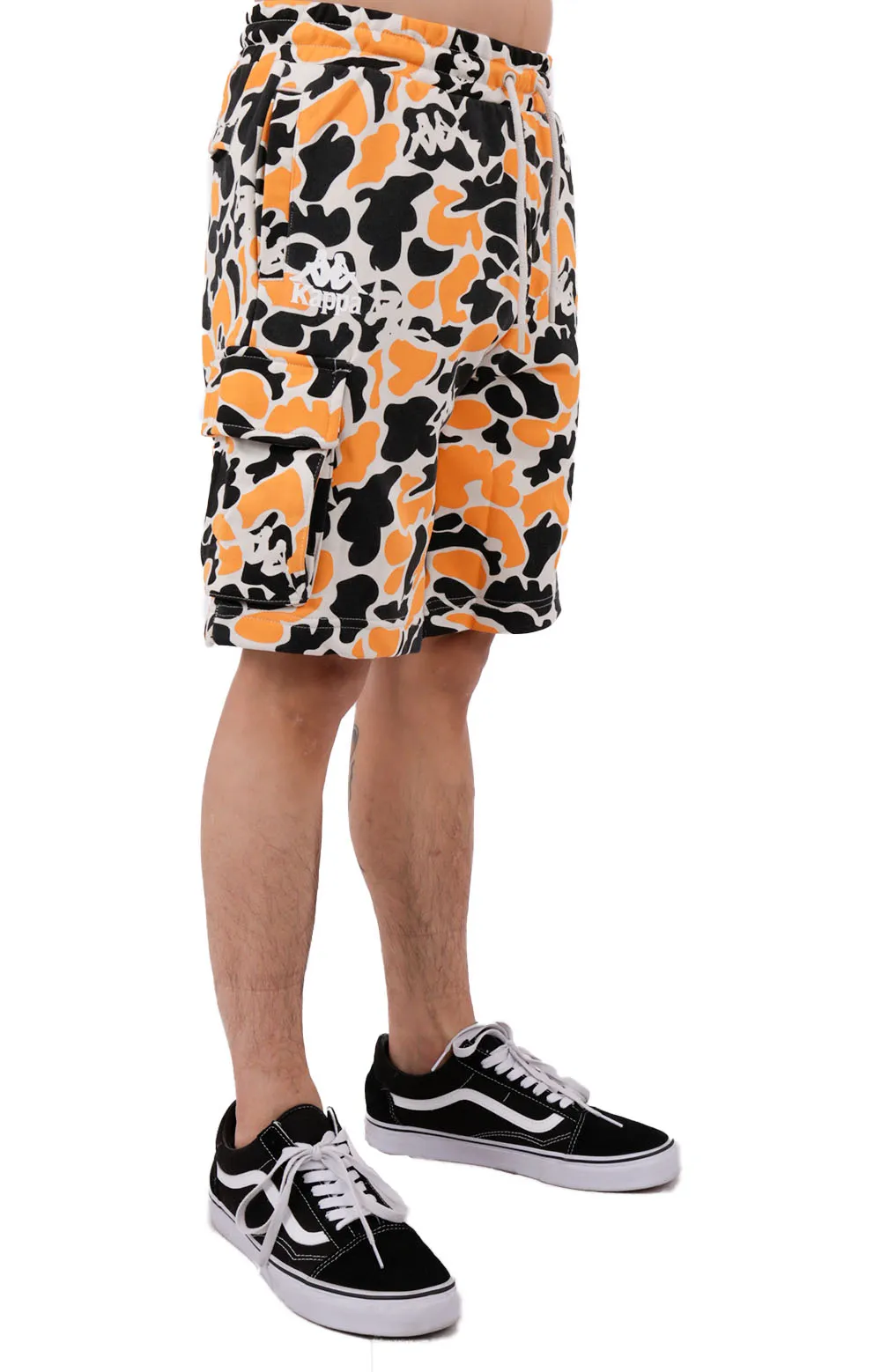 Kappa Men's Authentic Bermuda Shorts - Black Smoke/Grey