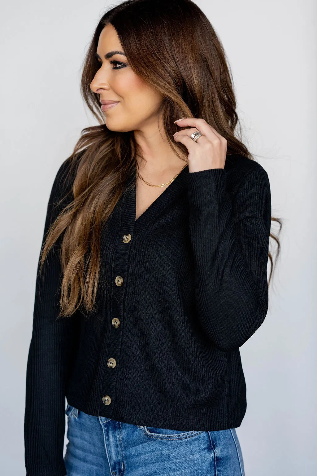 Knit Button Down Cardigan