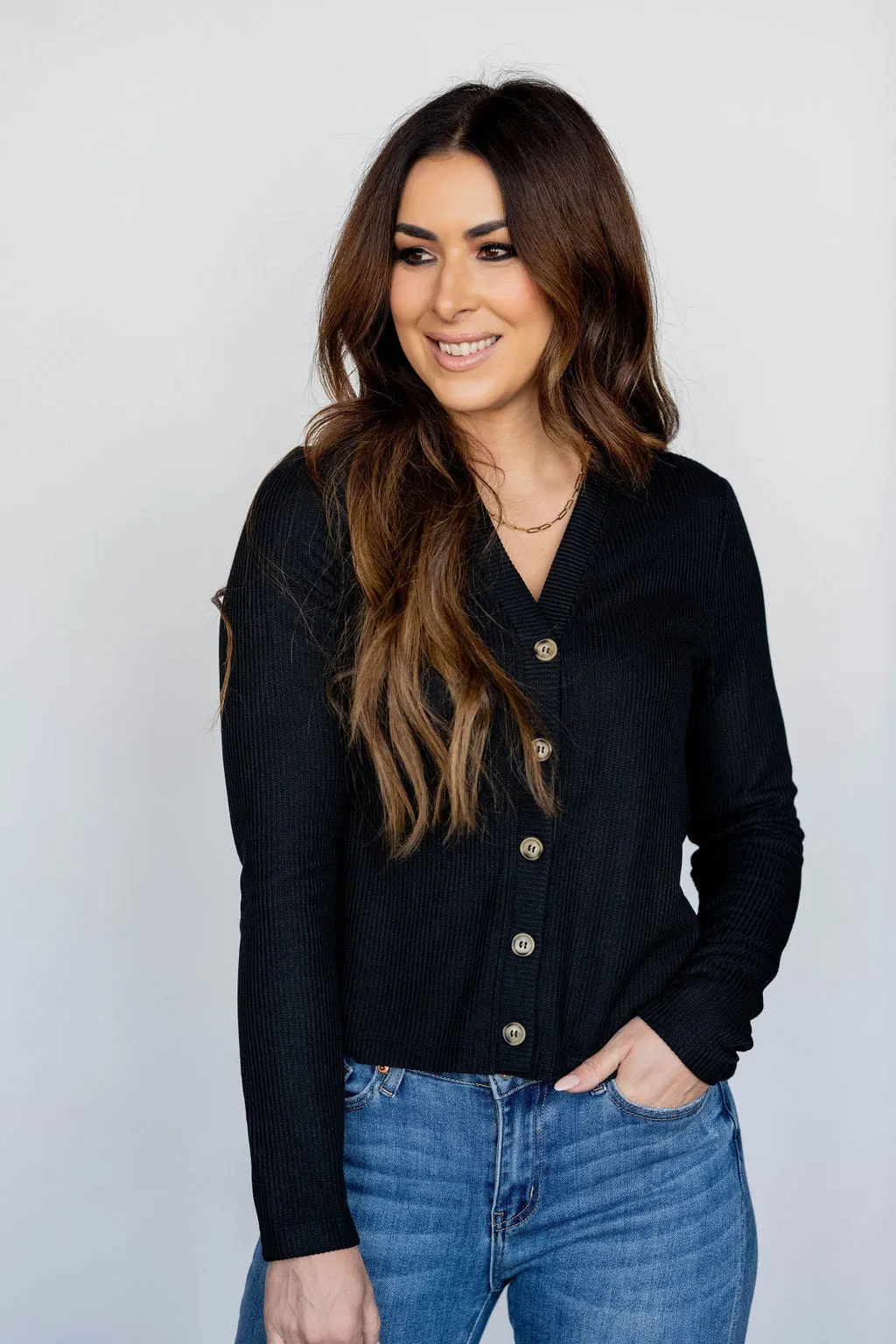 Knit Button Down Cardigan